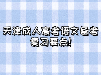天津成人高考語文備考復(fù)習(xí)要點