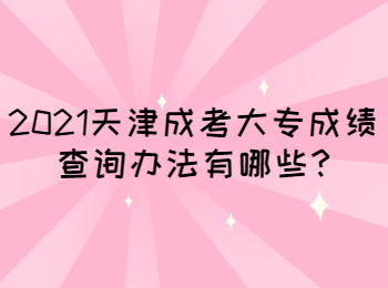 天津成考大專成績查詢辦法