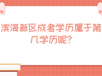 濱海新區(qū)成考學(xué)歷屬于第幾學(xué)歷呢