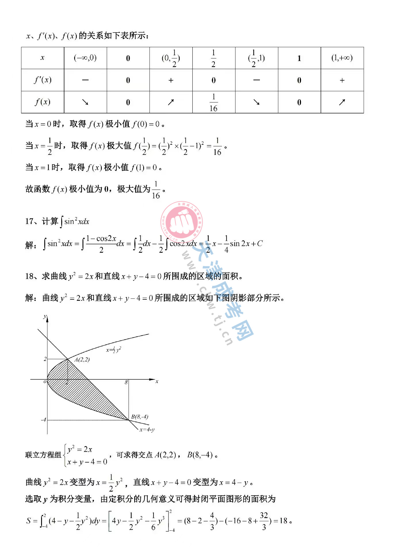 2024年天津成人高考專升本《高等數學二》真題及答案04.jpg